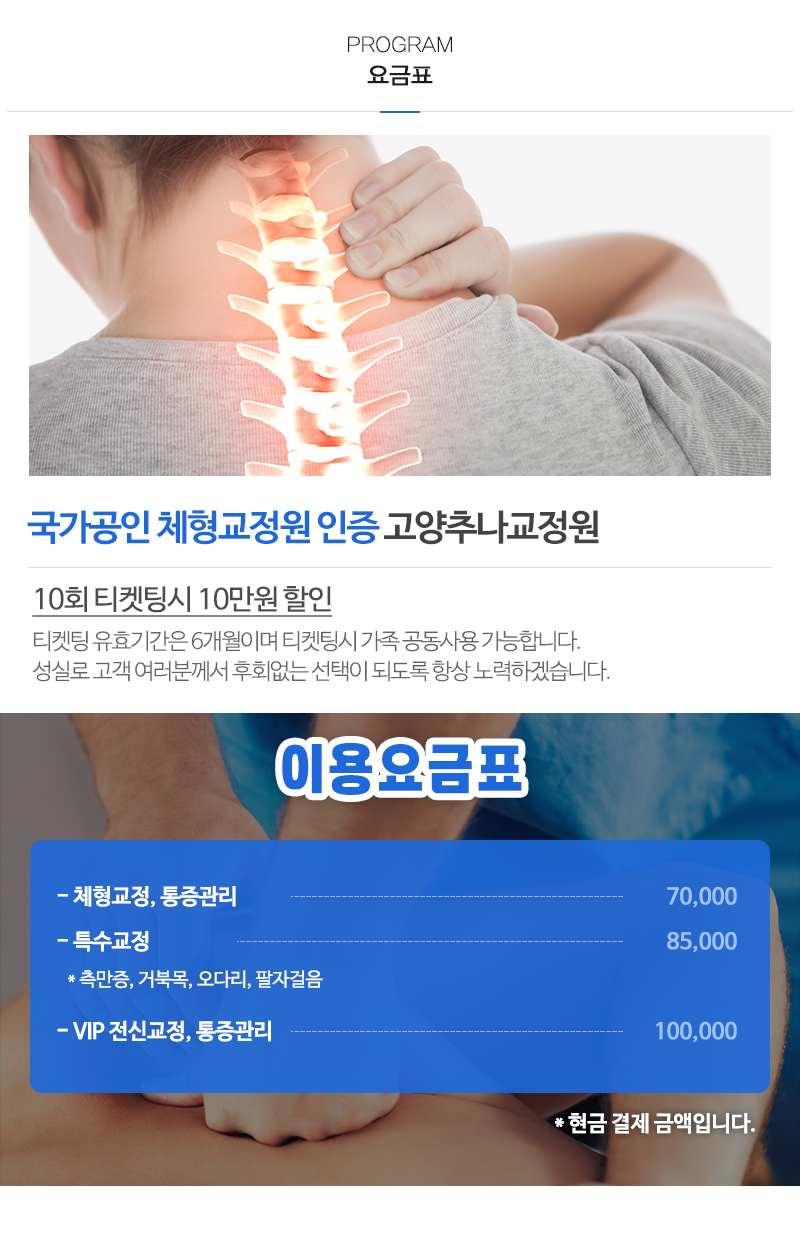 고양추나체형교정원_내용